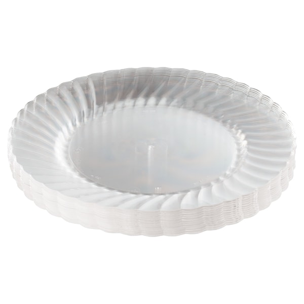 Wna Classicware Plastic Plates, 9" Diameter, Clear, PK12 RSCW91512PK - main